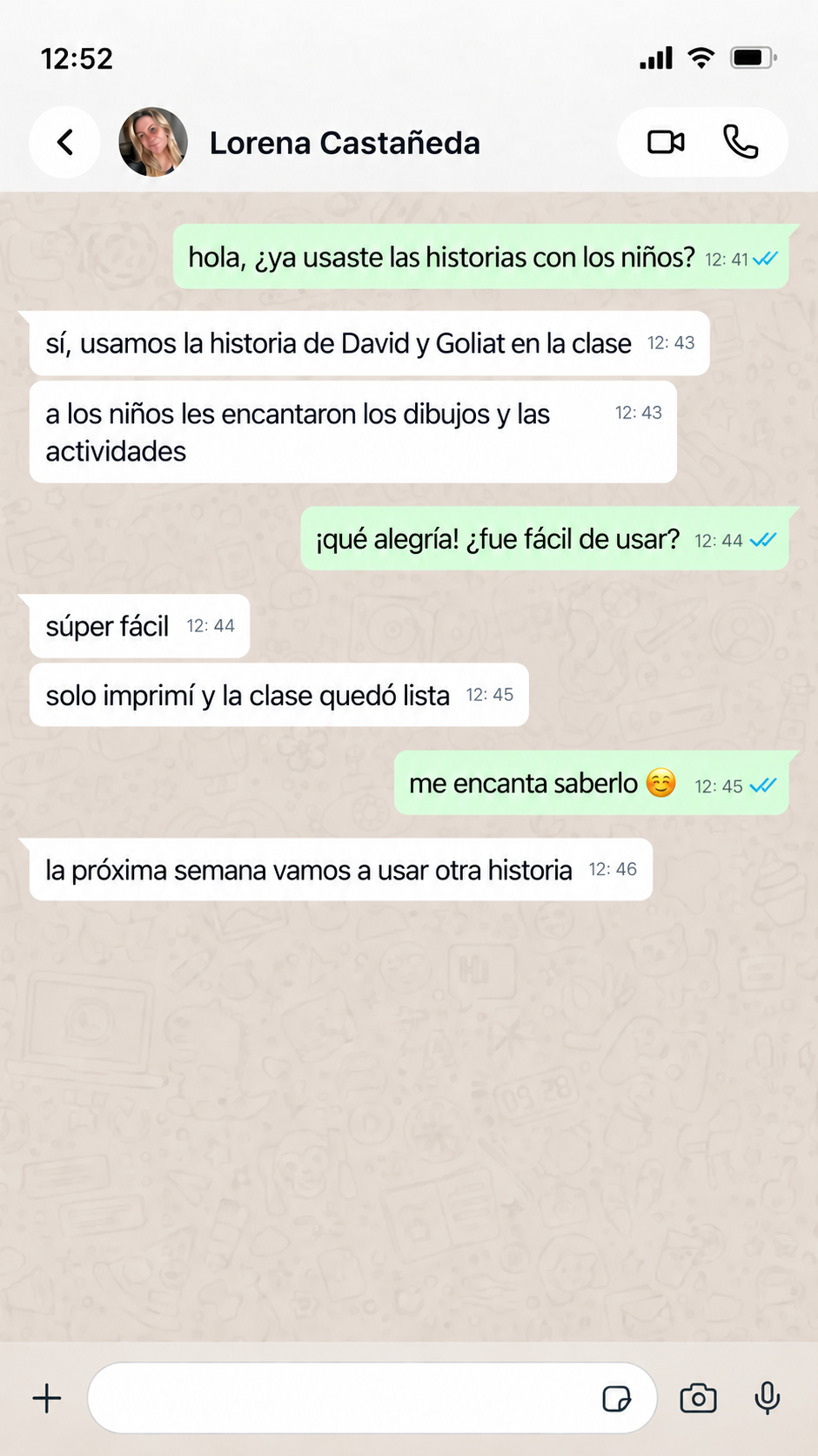 Testimonio sobre una clase de David y Goliat