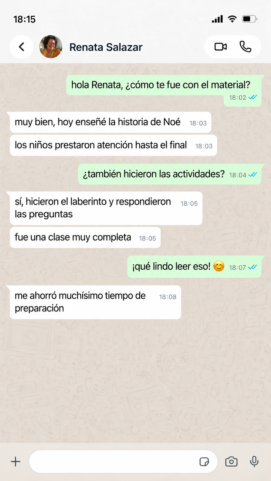 Testimonio sobre una clase bíblica de Noé